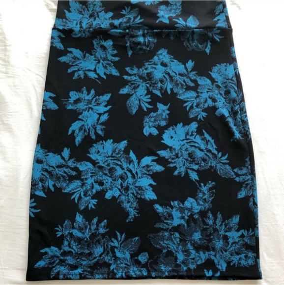 AGNES & DORA Teal Floral Pencil Skirt XS 0-2 NWT - Picture 4 of 4